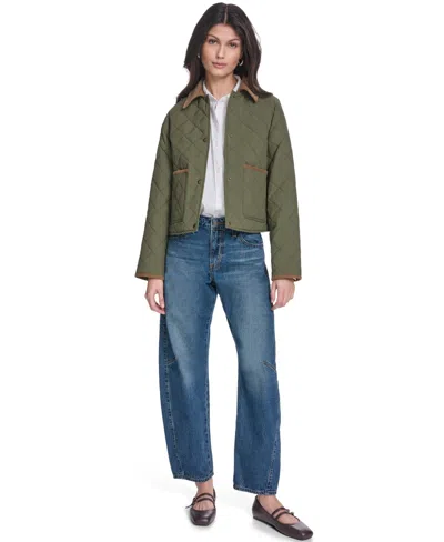 Levi's Women's Diamond Quilted Jacket In Green