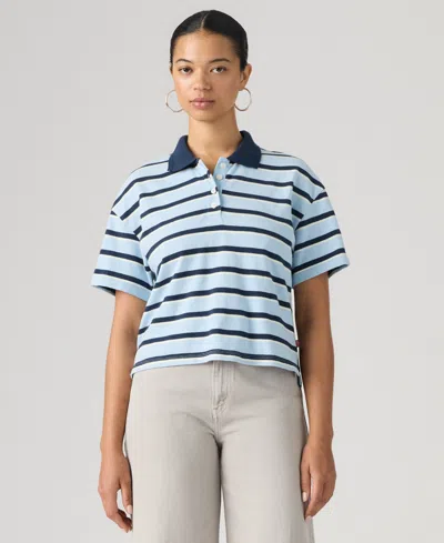 Levi's Women's Didion Rugby Short-sleeve Collared Polo Shirt In Multi