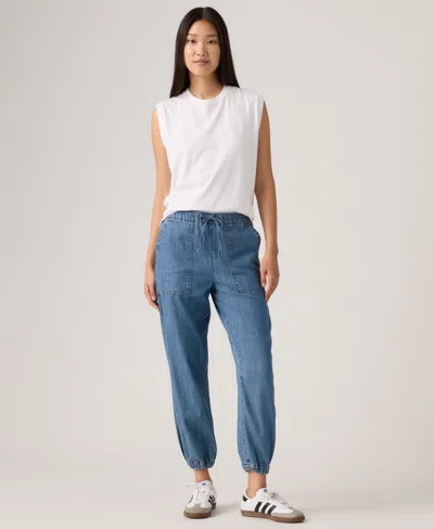 Levi's Women's Essential Mid-rise Jogger Pants In Blue