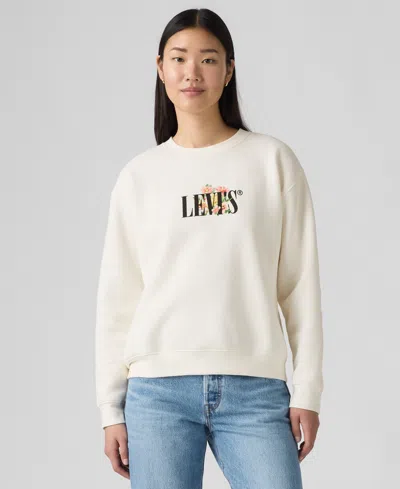 Levi's Women's Everyday Crewneck Sweatshirt In White