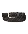 Levi's Women's Fully Adjustable Leather Braided Belt In Black