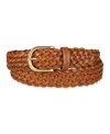 Levi's Women's Fully Adjustable Leather Braided Belt In Brown