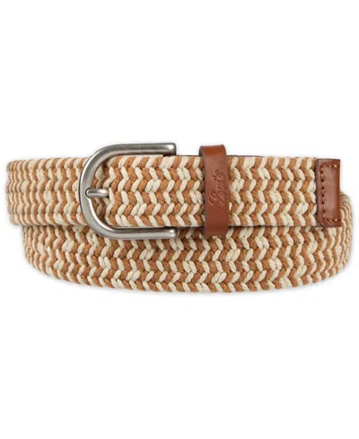 Levi's Women's Fully Adjustable Two-tone Braided Rope Belt In Pattern