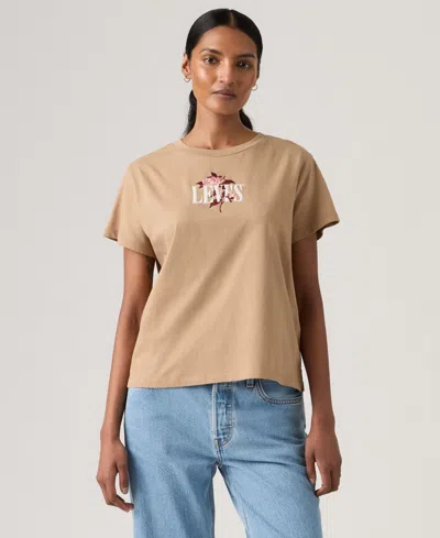 Levi's Women's Graphic Boxy Short-sleeve T-shirt In Brown