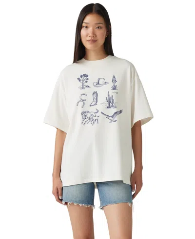 Levi's Women's Graphic Short Stack T-shirt In White