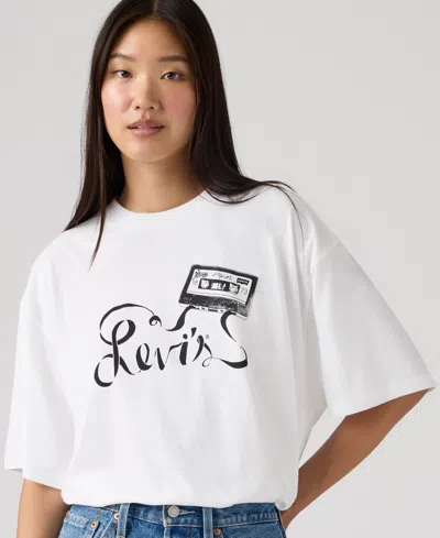 Levi's Women's Graphic Short Stack T-shirt In White
