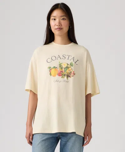 Levi's Women's Graphic Short Stack T-shirt In Yellow