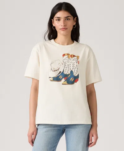 Levi's Women's Graphic Tabor T-shirt In White