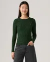 Levi's Women's Hayes Clara Strip Long Sleeve Top In Green