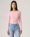 Levi's Women's Hayes Clara Strip Long Sleeve Top