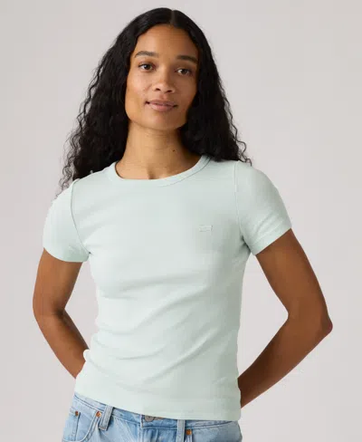 Levi's Women's Hayes Slim-fit Short-sleeve Crewneck T-shirt In Green