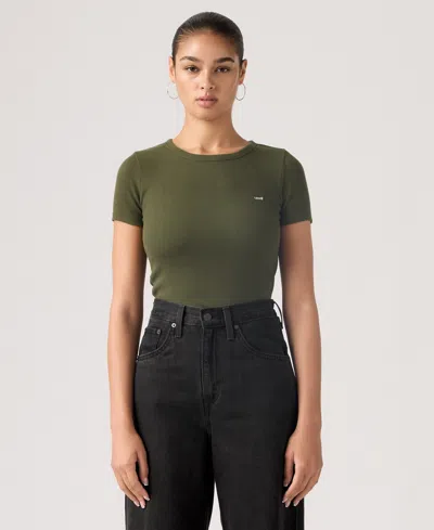 Levi's Women's Hayes Slim-fit Short-sleeve Crewneck T-shirt In Multi