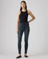 Levi's Women's High-rise Stretch Skinny Jeans In Black