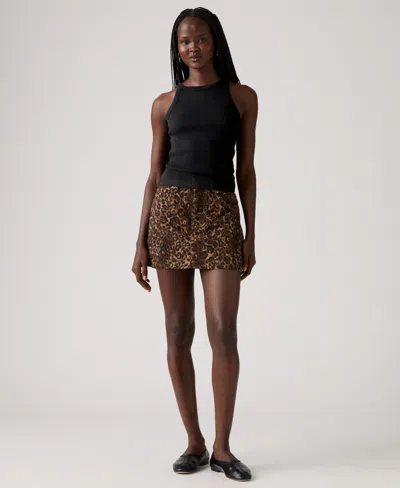 LEVI'S WOMEN'S ICON MID-RISE DENIM SKIRT