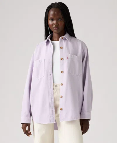 Levi's Women's Iris Button-front Cotton Overshirt In Multi