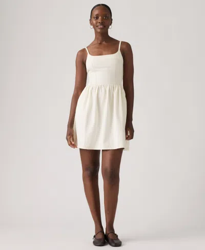 Levi's Women's Jadine Square Neck Denim Mini Dress In Multi