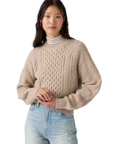 Levi's Women's Jolie Fair Isle Wool-blend Crewneck Sweater In Animal Print