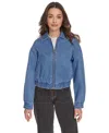 Levi's Women's Laydown Collar Bomber Denim Jacket In Blue
