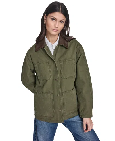 Levi's Women's Laydown Collar Jacket In Green
