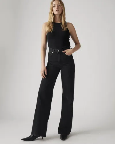 Levi's Ribcage High Waist Wide Leg Jeans In Rosie Posie