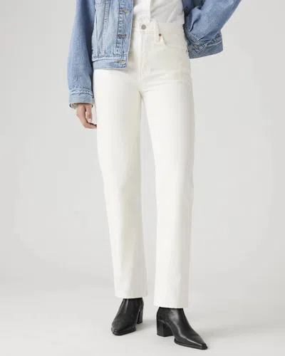 Levi's Women's  Wedgie Jeans In The Clouds Denim Straight Leg Ankle Jdm2639 In White