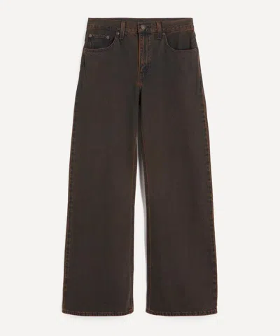 Levi's Women's Loose Boot Jeans In Over A Cup Size 24 In Brown