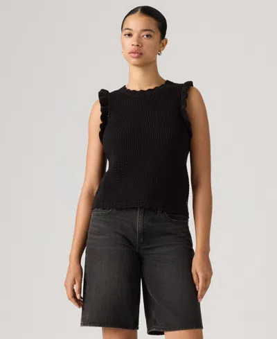 Levi's Women's Lulu Crewneck Sweater Top In Black