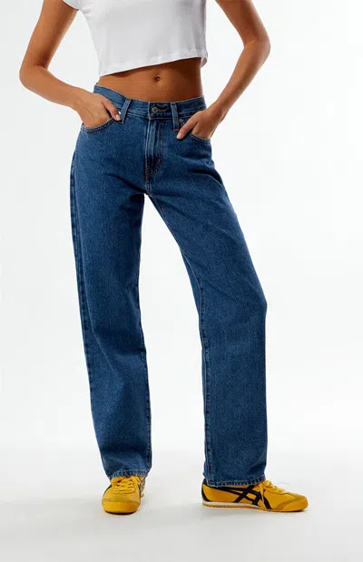 Levi's Women's Medium Indigo Shade Order '94 Baggy Jeans In Dark Indigo In Blue