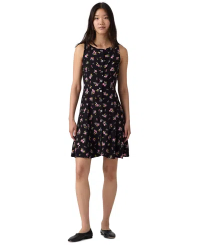 Levi's Women's Mercer Sleeveless Mini Dress In Abellona Floral Anthracite Night
