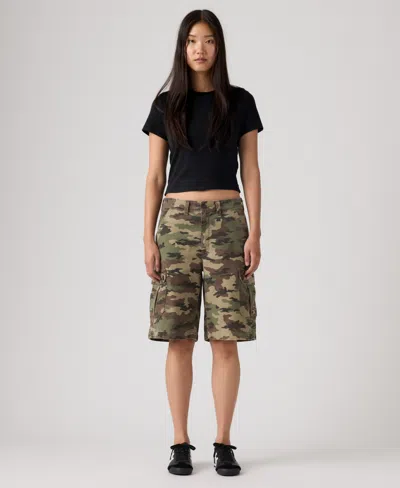 Levi's Women's Mid Rise Baggy Shorts In Multi