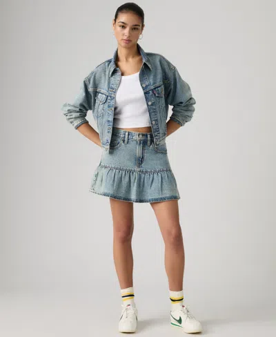 Levi's Women's Mid-rise Flounce Mini Skirt