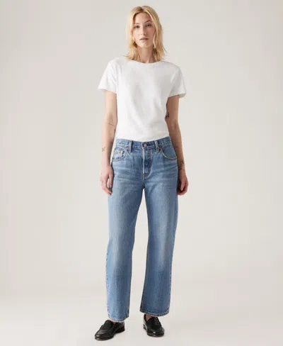 Levi's Women's Mid-rise Straight-fit Jeans In Blue