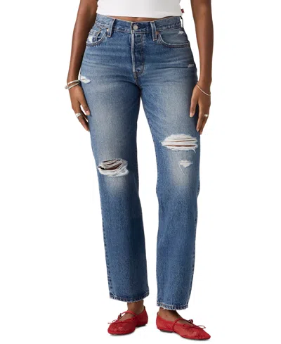 Levi's Women's Mid-rise Straight-fit Jeans In Natural Stone