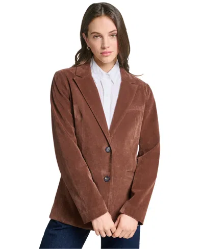 Levi's Women's Oversized Faux Suede Blazer In Brown