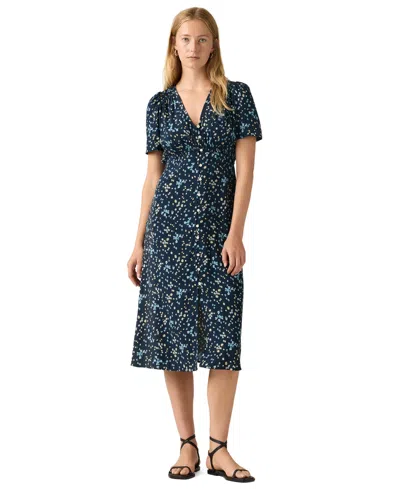Levi's Women's Paola V-neck Midi Dress In Blue