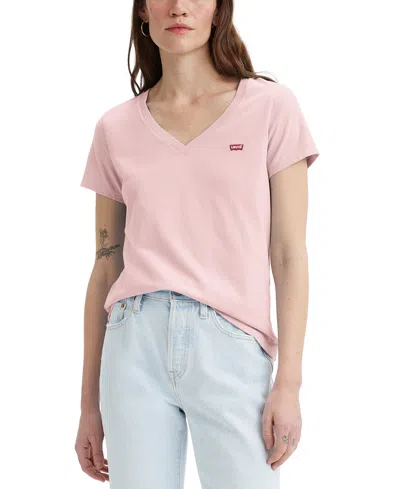 Levi's Women's Perfect Cotton V-neck Short-sleeve T-shirt In Multi