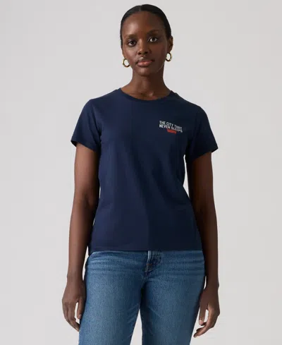 Levi's Women's Perfect Crewneck T-shirt In Blue