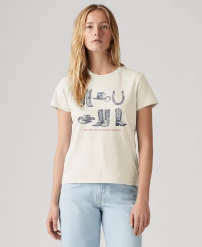 LEVI'S WOMEN'S PERFECT GRAPHIC LOGO COTTON T-SHIRT