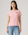 Levi's Women's Perfect Graphic Logo Cotton T-shirt In Pink