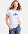Levi's Women's Perfect Graphic Logo Cotton T-shirt In White