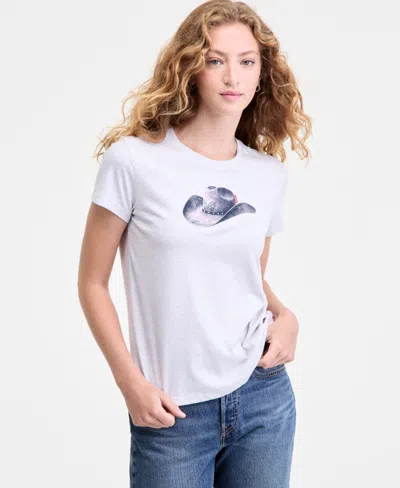 Levi's Women's Perfect Graphic Logo Cotton T-shirt In White