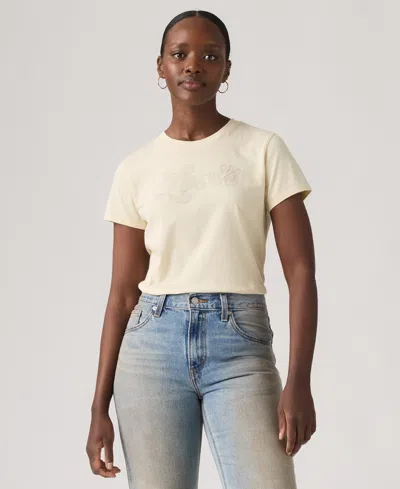 Levi's Women's Perfect Graphic Logo Cotton T-shirt In Neutral