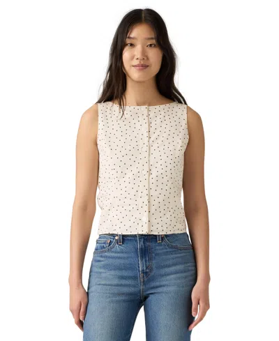 Levi's Women's Pippa Sleeveless Top In Inga Dot Egret