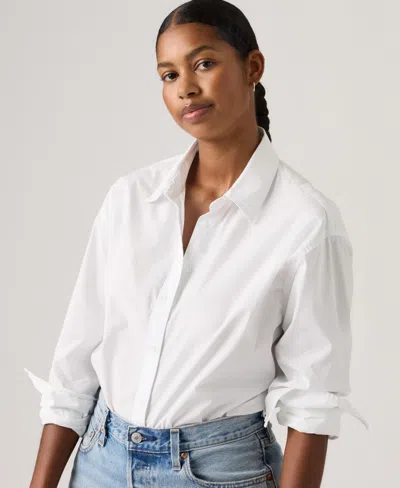 Levi's Women's Point Collar Long-sleeve Shirt In White