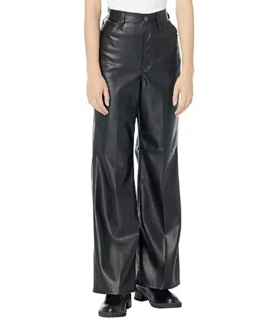 Levi's Women's Premium 70s Flare Faux Leather Jeans In Night In Black