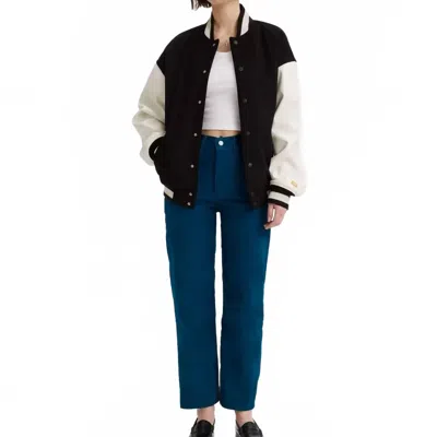 Levi's Women's Premium Corduroy Ribcage Ankle Pants In Blue