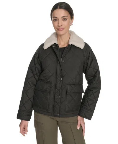 Levi's Women's Regular Diamond Quilted Jacket In Black