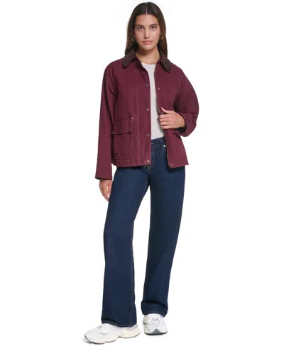 Levi's Shorty Barn Coat In Burgundy