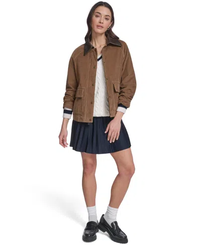 Levi's Women's Regular Short Cotton Barn Jacket In Brown