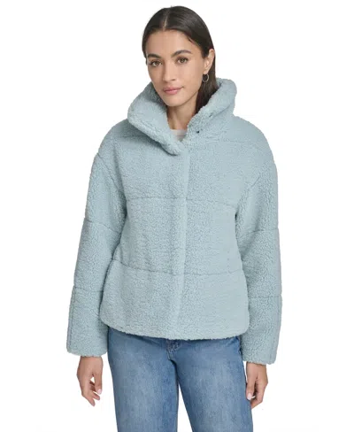 LEVI'S WOMEN'S REGULAR SHORT QUILTED TEDDY JACKET